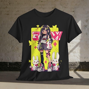 Japanese Anime Manga Style T-shirt, Anime, Manga, Kawaii Unisex Heavy Cotton Tee - Cute Otaku Shirt, Anime Lover Gift, Japanese Style Tee,