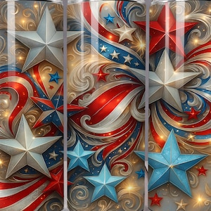 Amerikanische Flagge Tumbler Wrap: 4.Juli Sublimation Design (PNG Digital Download)