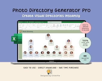 Generador de organigramas en Excel / Creador de directorios fotográficos (PDF y PowerPoint)