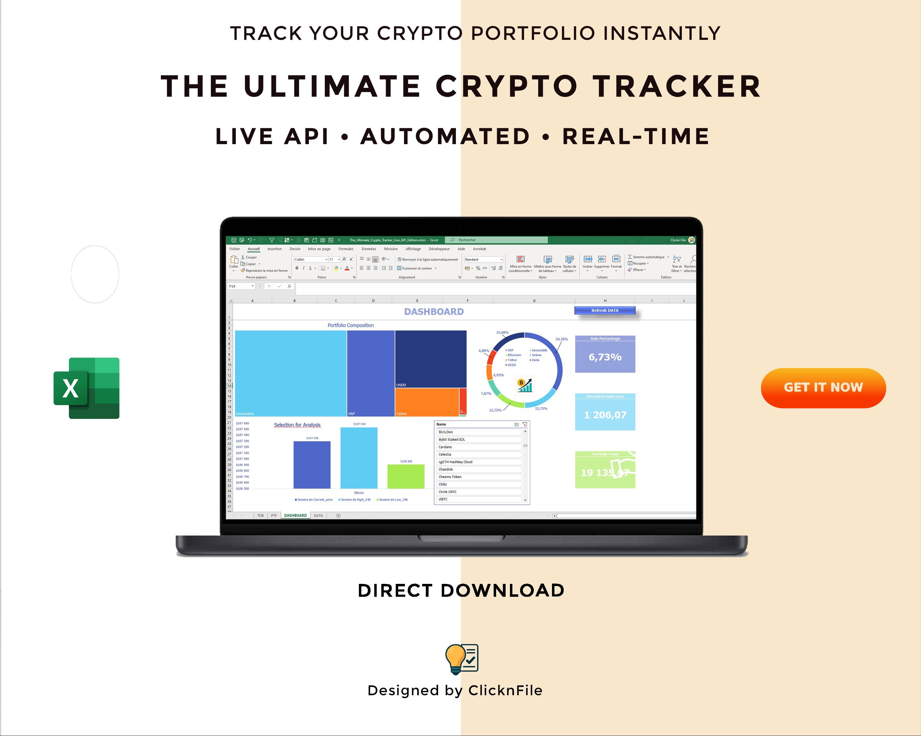 The Ultimate Crypto Tracker | Live API Portfolio & Price Dashboard - Etsy