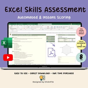 Excel Fertigkeitsbewerter | Tool zur Bewertung von Personalvermittlern und Bewerbungskandidaten | Automatischer Score und PDF Report