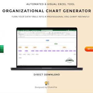 Organigramgenerator Excel | Sjabloon voor automatisch organigram