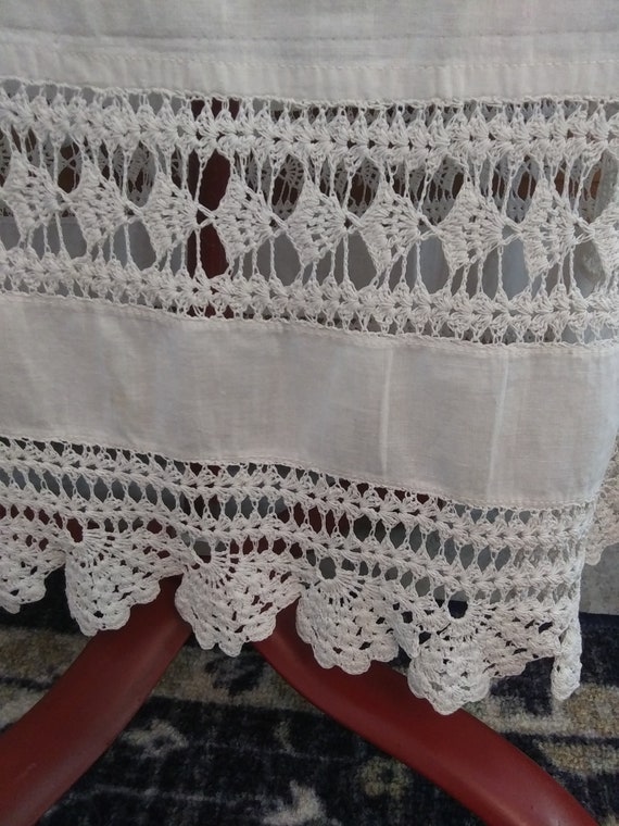 Vintage 1900's Edwardian Slip, Skirt, great lace - image 4