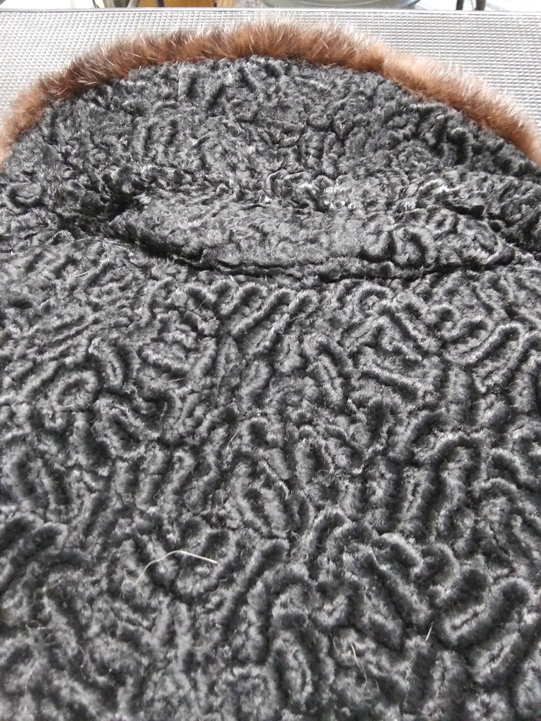 Vintage Curly Lambswool Coat With Fur Collar Etsy