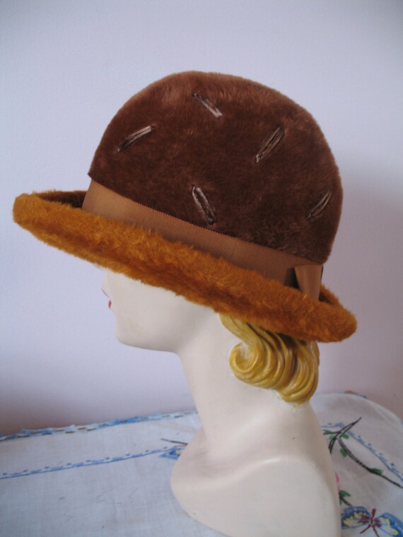Vintage 1950's Derby Hat, Bellini Originals, La V… - image 3