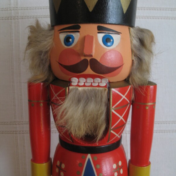 1970's Christmas Nutcracker-Erzgebirgische-Expertic Label