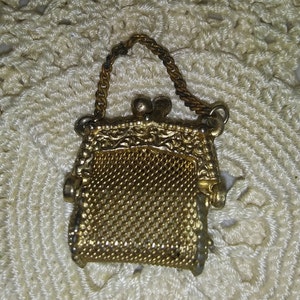 Vintage Mini Mesh Purse, Doll or Pill Purse