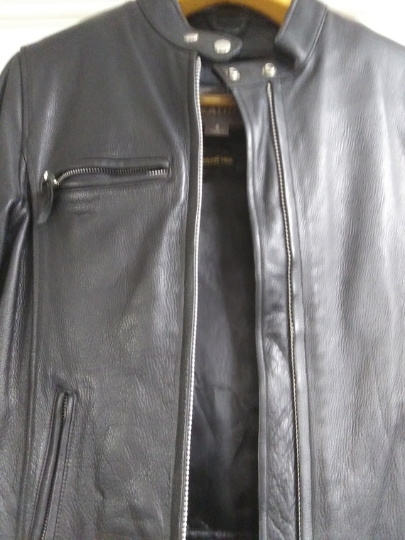 Vintage Wilsons Motorcycle Leather Jacket, hardly… - image 3