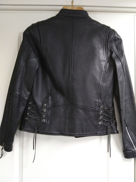 Vintage Wilsons Motorcycle Leather Jacket, hardly… - image 6