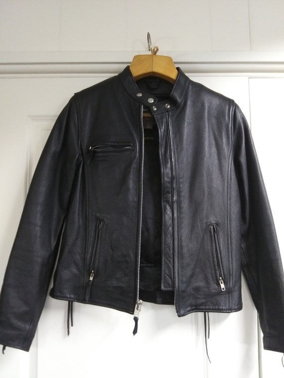 Vintage Wilsons Motorcycle Leather Jacket, hardly… - image 2