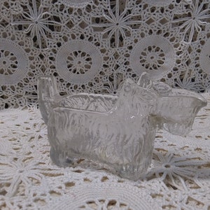 Vintage Scottie Dog Glass Creamer Pitcher