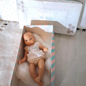 Vintage Mi Bebe Doll, Anatomically Correct Boy in Original Box