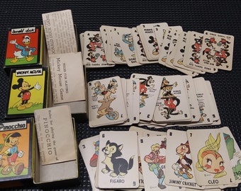 Rare Vintage Disney Mini Card Game Set, Vol. 1 to 6 Library in
