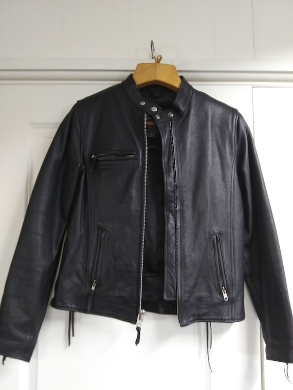 Vintage Wilsons Motorcycle Leather Jacket, hardly… - image 1