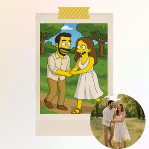 Custom Simpsons-Style Portrait | Turn Yourself Into a Yellow Toon!