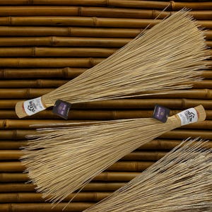 3 Pc Natural Bamboo Brooms – Eco-Friendly Traditional Handcrafted Cleaning Broom Set for Home, Kitchen & Outdoor Use