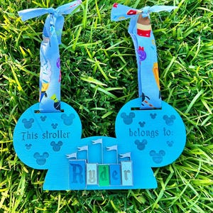 Magical Personalized Disney Stroller Name Tag