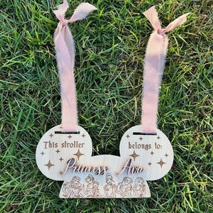 Personalized Princess Stroller Tag