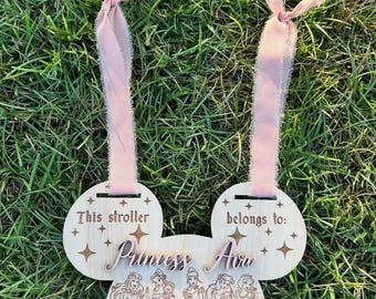 Personalized Princess Stroller Tag