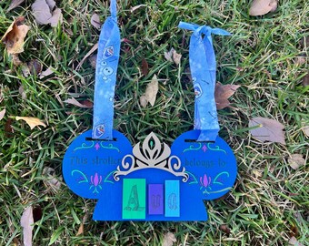 Princess Anna Inspired Stroller Tag