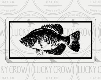 CRAPPIE FISH, svg, dxf, laser cut files, engraving files, xtool, cricut, cnc, lightburn