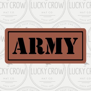 Archivos SVG y DXF del Ejército de EE. UU. para grabado, corte, parches de sombrero, CNC, Cricut, XTool, láser