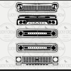 Chevrolet Grill Bundle, 1960 Chevy Grill, 1980 Chevy, Nova, SVG Bundle, svg, dxf, Laserschnittdateien, Gravurdateien, Cricut, Cnc, Lightburn