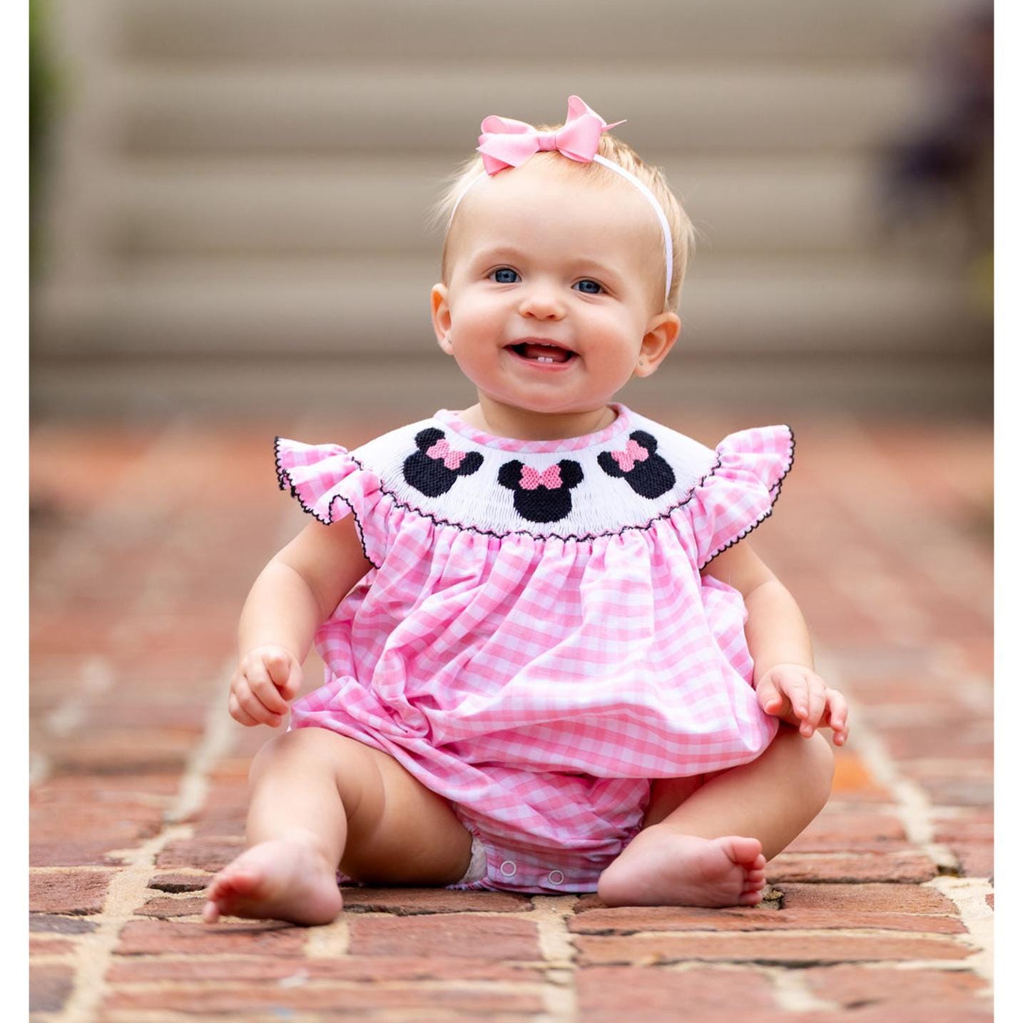Minnie Mouse Smock - Etsy Minnie Mouse Smock - Etsy