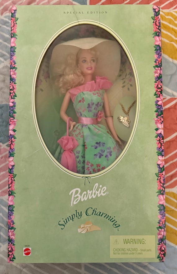 1998 Simply Charming Barbie Special Edition – Mint in Box with Charm Bracelet – Mattel #54241