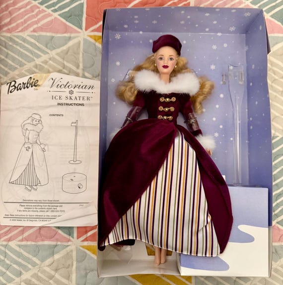1994 Victorian Ice Skater Barbie - Special Edition in Box - Holiday Collector Barbie
