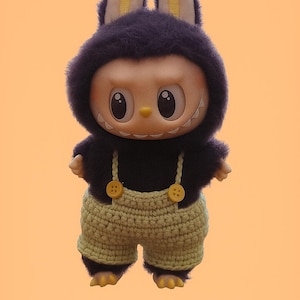 Labubu Overalls Costume Crochet Pattern