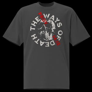 Faded Oversized T-Shirt | KJV Proverbs 14 "The Ways of Death"