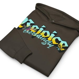 Men's Christian Hoodie | Rejoice Exceedingly Matthew 2 | KJV Bible Verse Men’s Hoodie