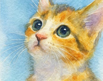 Pet Portrait Custom Watercolor & Oil Painting, Personalized Pet Art Gift, Dog and Cat Memorial Keepsake, Unique Hand-Painted Pet Drawing