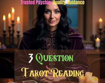 3 Question Tarot Reading Same Hour Psychic Insight Fast & Accurate Intuitive Reading Telepathy and Astrology Answers