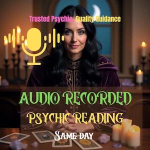 Lettura psichica solo audio - Messaggio vocale personalizzato, nessuna carta utilizzata, consegna in giornata, intuizione spirituale intuitiva e guida