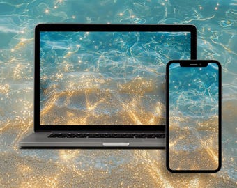Minimalist Abstract Wallpaper Set: Desktop, Tablet, Phone (Digital Download)