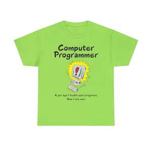 T-Shirt, Computer Programmierer, Coder, Programmierer, Tech Humor Shirt, Geek T-Shirt, Programmierbekleidung, Software Engineer