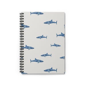 Ocean-Inspired Shark Spiral Notebook - Ruled Line, School Supplies, Journal for Marine Life Lovers, Gift for Students, Eco-Friendly [...]