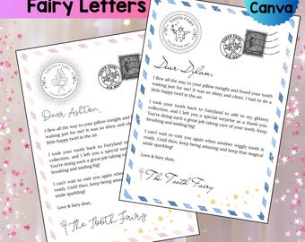 Editable Tooth Fairy Letter: Printable Note & Receipt (Digital Download)