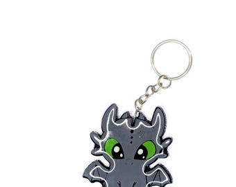 Toothless Acrylic Keychain