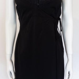 F/W 1997 Dolce & Gabbana Black Wrap Bra Mini Dress