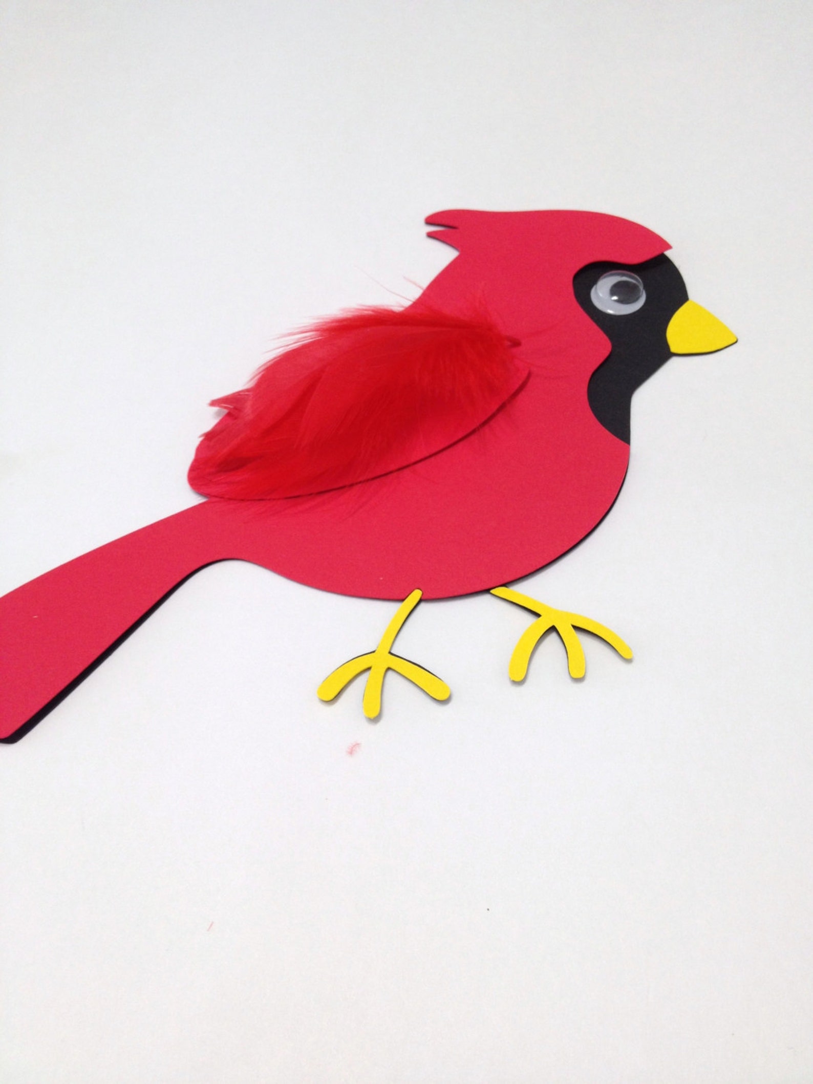 Cardinal bird kids craft kit set of 10 use as a party favor Etsy