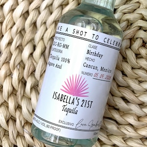 Casamigos Birthday Tequila Label, Custom Casamigos Label for Birthday, Bachelorette Party Favor, Party Favor Shooter Label, Birthday Gift