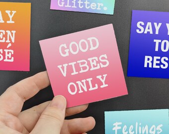 Custom Text Magnet/Quotes & Mottos Magnet/Add Your Text on Fridge Magnet/Inspirational Magnet/Magnetic Locker Decor/Custom Text Sign