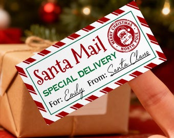 Vom Weihnachtsweihnachtsgeschenkanhänger/Personalisierter Weihnachtsgeschenkanhänger/Vom Etikett/Weihnachtsgeschenkanhänger/Benutzerdefinierter Weihnachtsanhänger vom Weihnachtsmann für Kinder