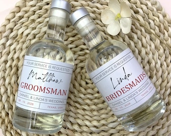 Whiskyflesetiket bruidsjonkers cadeau/bruiloftsvoorstel/aangepast likeurlabel voor stalknecht/ereman cadeau/getuige voorstel cadeau