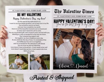 Journal personnalisé Saint-Valentin, Journal Cupidon Saint-Valentin, Joyeuse Saint-Valentin, Serez-vous mon Valentin, Cadeau de Saint-Valentin pour elle