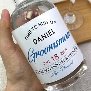 Bridesmaid Proposal Gift, Groomsman Tequila Label, Maid of Honor Proposal Whiskey Label, Bridesmaid Mini Champagne Label, Best Man Gift