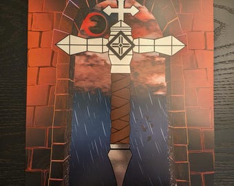 Castlevania 40th Anniversary Silver Foil Poster Print